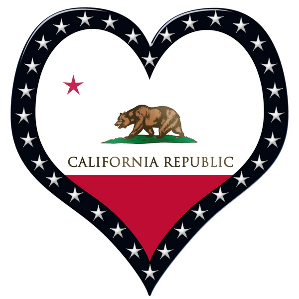 Californië hart — Stockfoto
