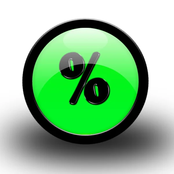 Marca de percentagem — Fotografia de Stock