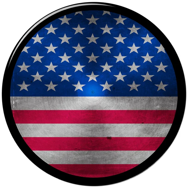 US Metallic Button — Stock Photo, Image