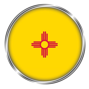 new Mexico düğme rozeti