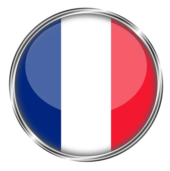 Bandeira do botão Fance — Fotografia de Stock