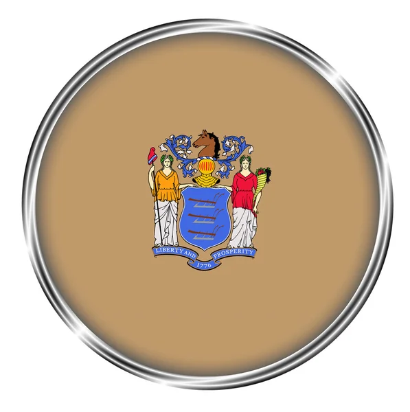 Κουμπί badge του Νιου Τζέρσεϋ — Φωτογραφία Αρχείου