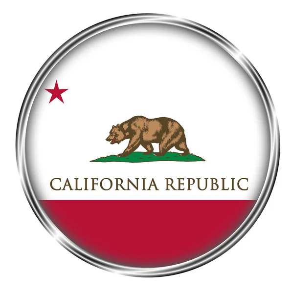 Knop badge van Californië — Stockfoto