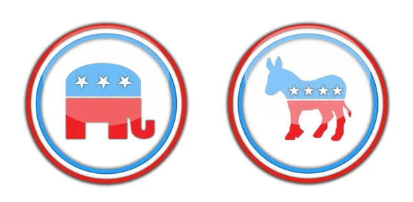 Republikeinse en Democraten — Stockfoto