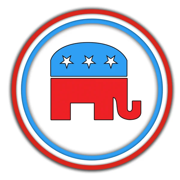 Republican-button — Stock Photo, Image