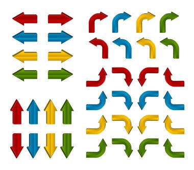 Colorful arrows clipart