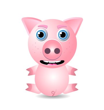 Pig or piglet clipart