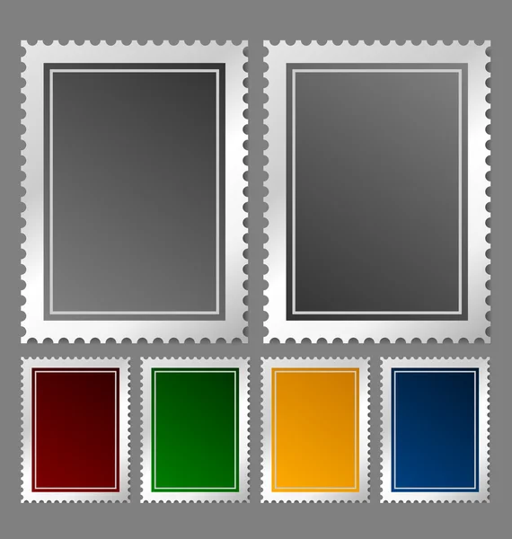 Vorlage für Briefmarken — Stockvektor