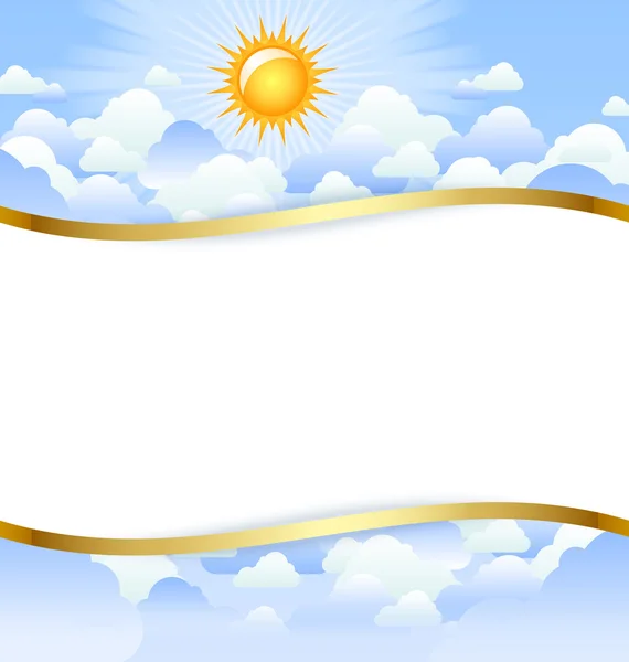 Modèle de jour nuageux — Image vectorielle