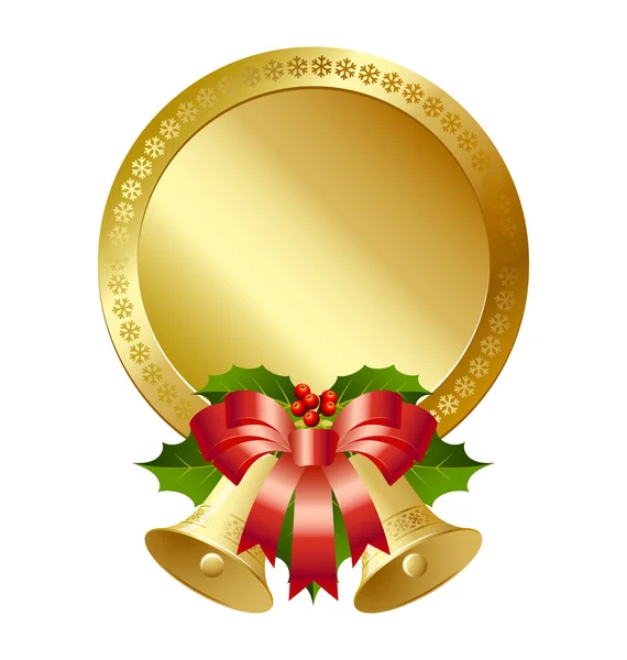 Christmas plaque — Stock Vector