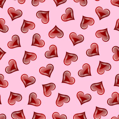 Valentine's day seamless pattern clipart