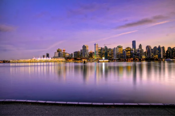 Vancouver ve ışıklar — Stok fotoğraf