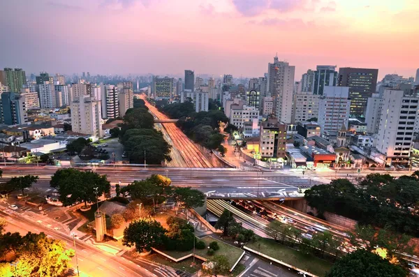 São Paulo & Lights ロイヤリティフリーのストック画像