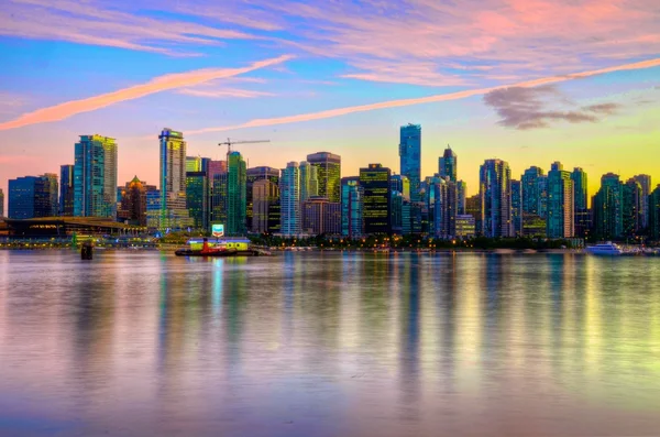 Vancouver ve günbatımı — Stok fotoğraf