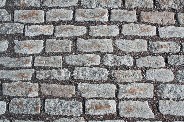Gray granite stone pavement background — Stock Photo, Image