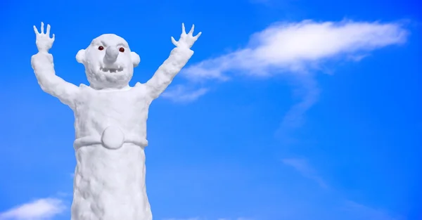 Muñeco de nieve divertido — Foto de Stock