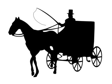 Carriage silhouette clipart