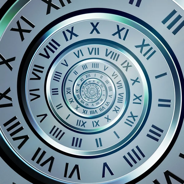 Time digits spiral — Stock Photo, Image
