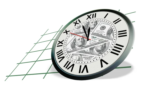 Концепция времени и денег — стоковое фото