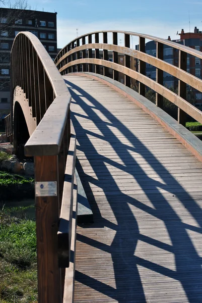 Міст з дерева — стокове фото