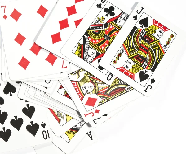 Korttien pelaaminen — kuvapankkivalokuva