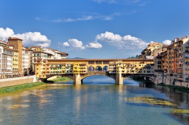 Florence Ponte vecchio river view clipart