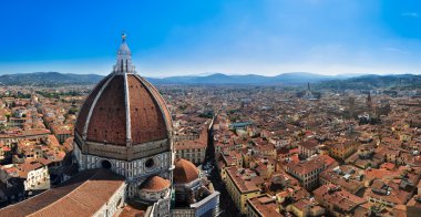 Florence bird's view panorama clipart