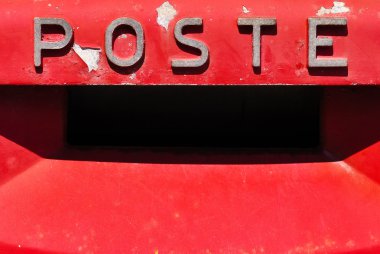 Post office mailbox detail clipart