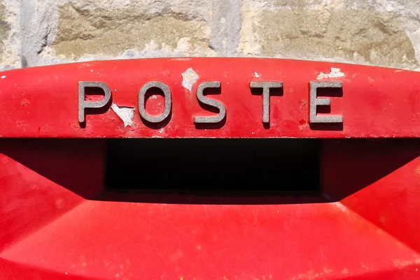 stock image Post office mailbox detail