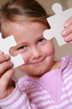 Puzzle Girl clipart