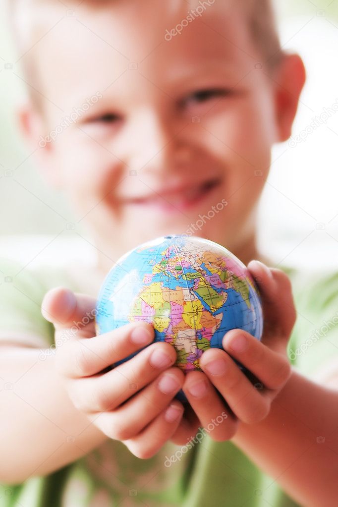 The world in kids hands