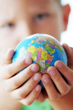 The World in the hands of our kids clipart