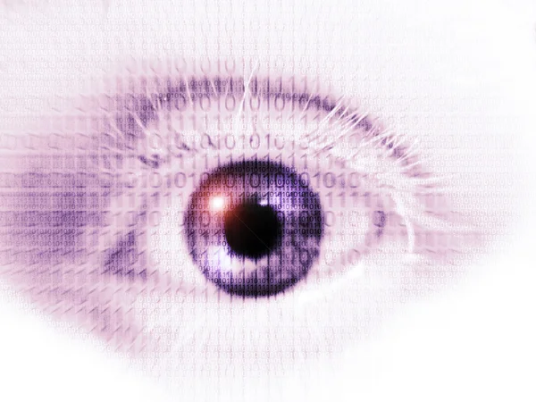 Цифровой глаз — стоковое фото