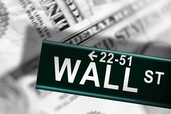 Nagy világméretű pénzügyi összeomlás-a wall street — Stock Fotó