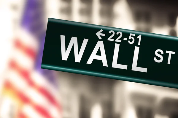 Crash financier mondial à Wall Street — Photo