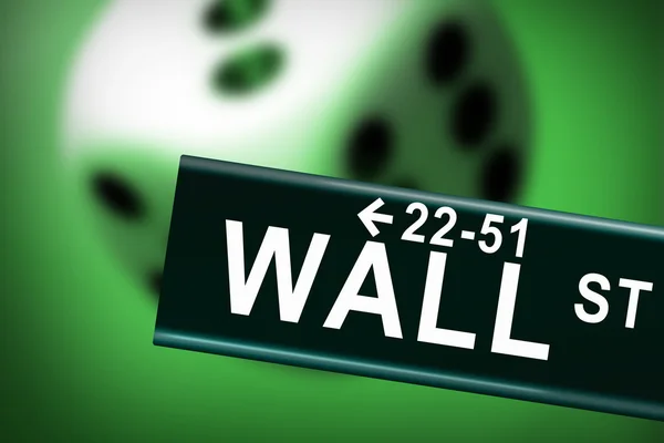 Grande Acidente Financeiro Mundial em Wall Street — Fotografia de Stock
