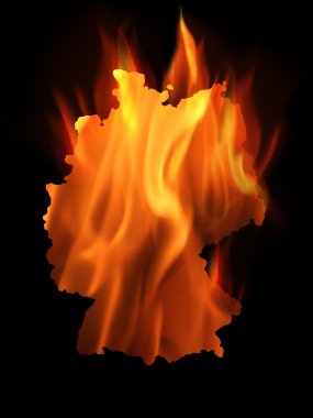 Burning Germany clipart