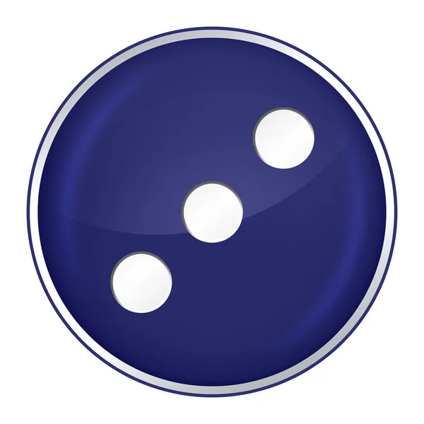 Στρογγυλό κουμπί με το σύμβολο — Φωτογραφία Αρχείου