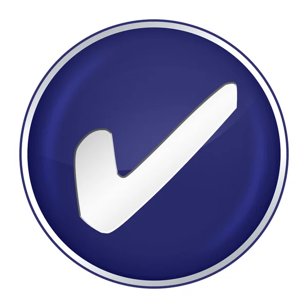 Stock image Round Button with Symbol