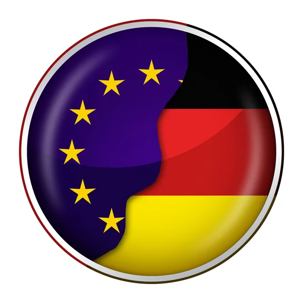 Κουμπί Ευρώπη Γερμανία — Φωτογραφία Αρχείου