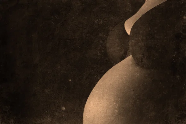 Ciąży wyglądowi retro — Zdjęcie stockowe