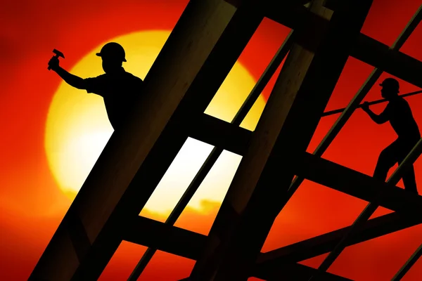 Roof worker — Stock Photo, Image