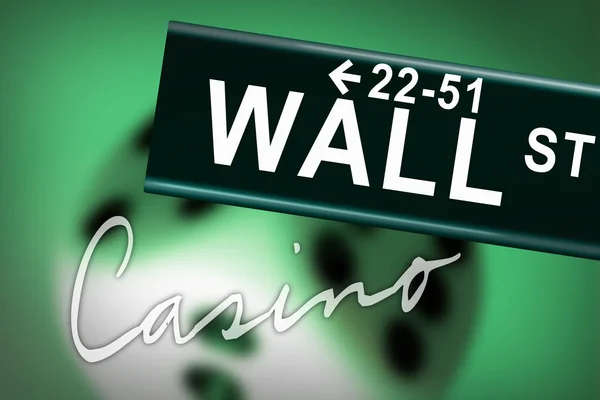 Wall Street казино — стокове фото