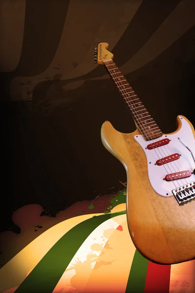 Гитара с брызгами — стоковое фото