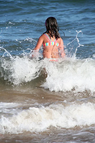 Little girl on the beach — Stock Photo, Image