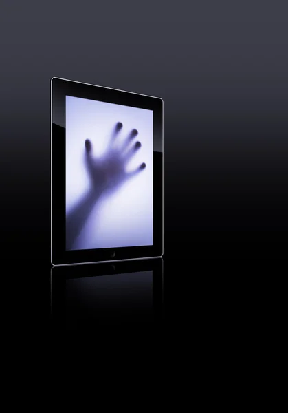 Flat tablet pc — Stock Photo, Image