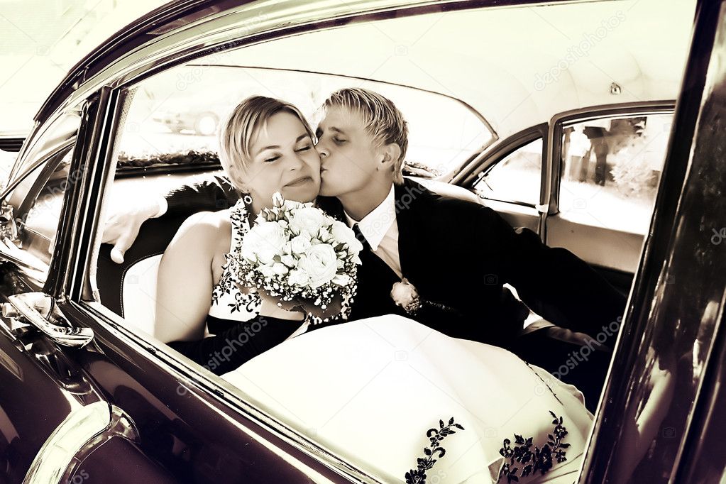 Kiss on the backseat