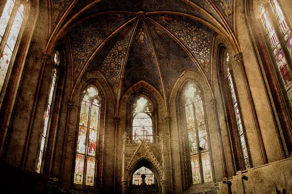 Eski retro Kilisesi — Stok fotoğraf