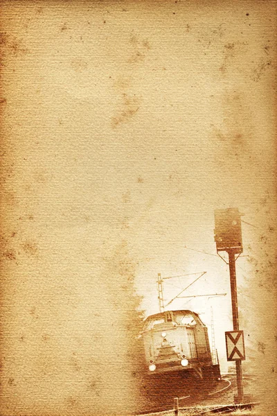 Eski demiryolu kağıt — Stok fotoğraf