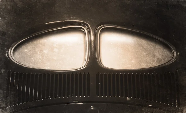 Eski retro araba penceresi ile boşaltmak — Stok fotoğraf